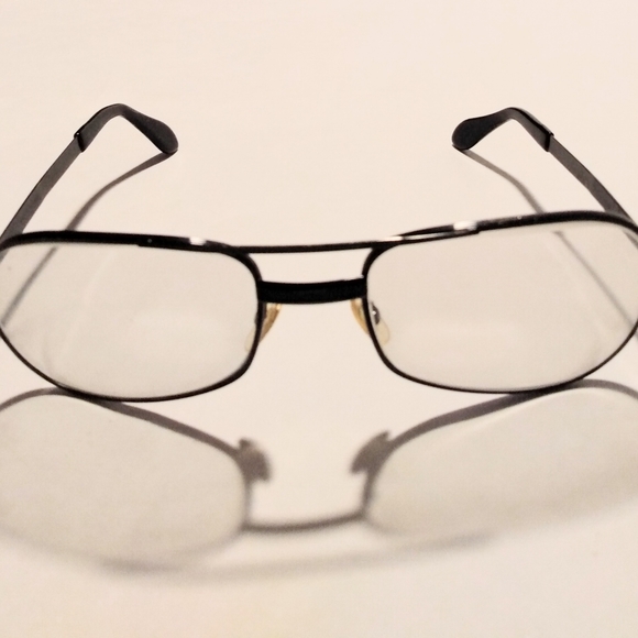 Polaris Vintage Aviator Style Black Men's Eyeglass Frame - Picture 10 of 12